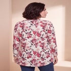 Plus Size Knit Thermal V Neck Swing Tunic &ndash; Long Sleeve image number 1