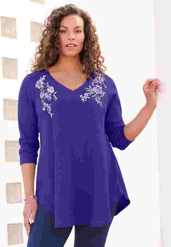 V Neck Thermal Swing Tunic image number 0