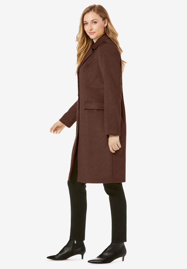 Notch Collar Wool Coat image number null
