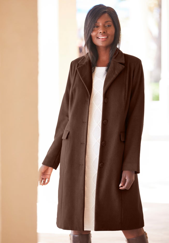Notch Collar Wool Coat image number null