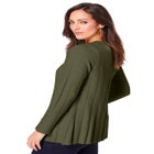 Chevron Fit & Flare Sweater image number null