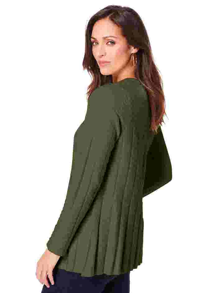 Chevron Fit & Flare Sweater image number 2