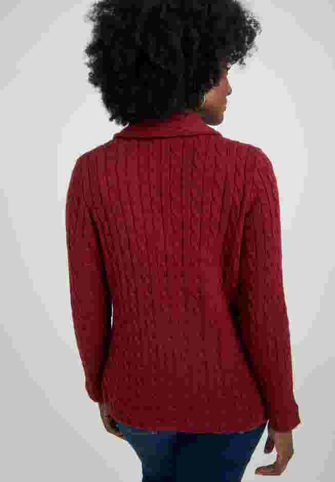 Cable Blazer Sweater image number 1
