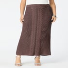 Cable Knit Midi Skirt image number null