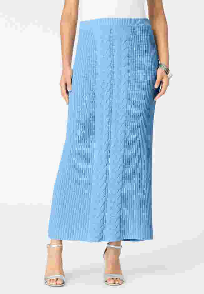 Cable Knit Midi Skirt image number 0