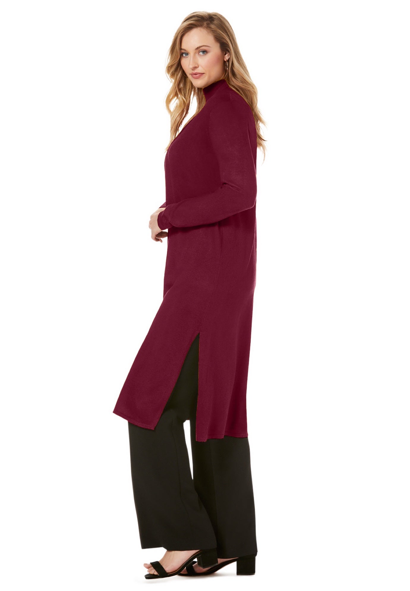 Carefree Cashmere Duster Sweater image number 2