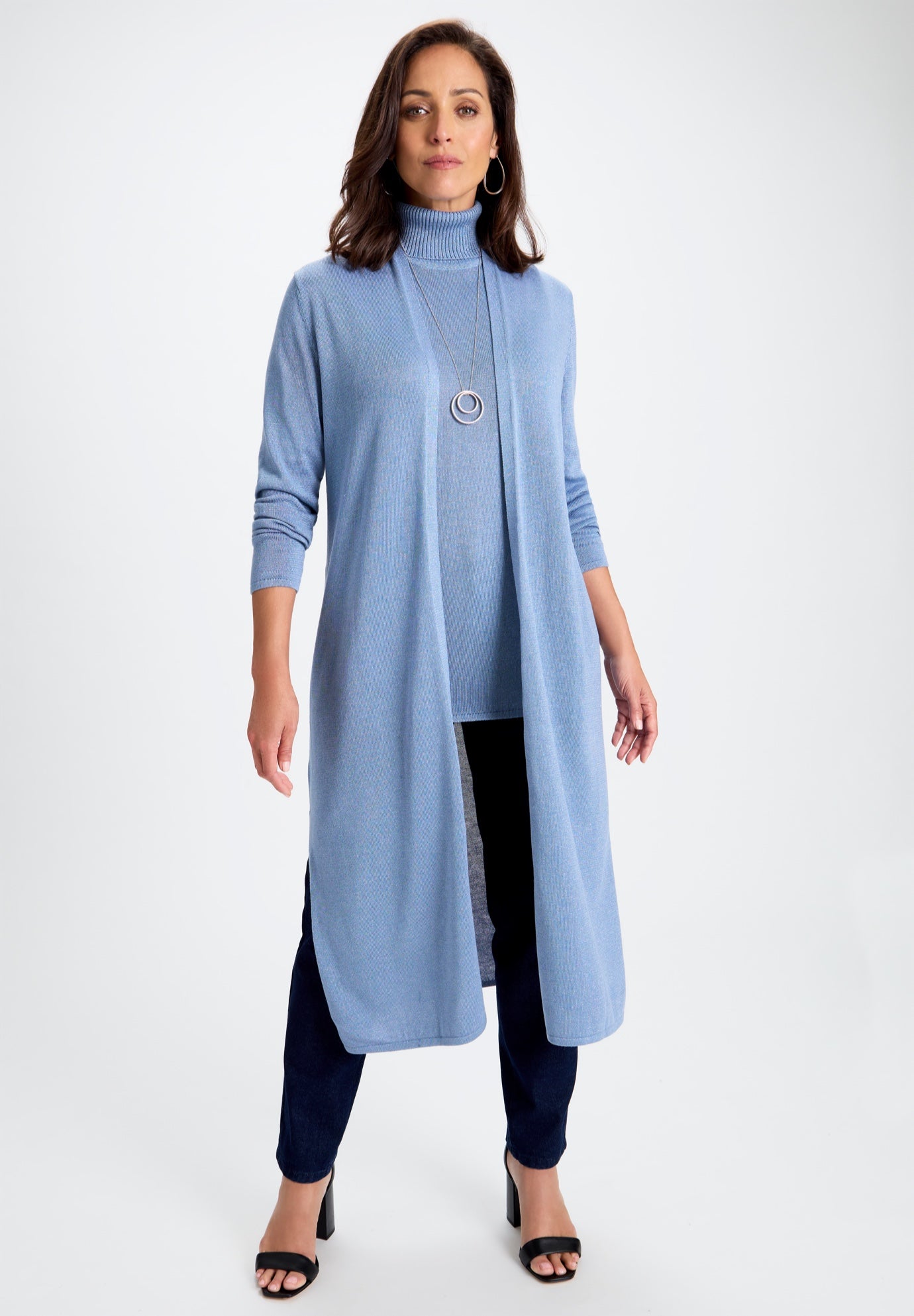 Cotton Cashmere Duster Sweater image number 0