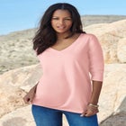Ultimate Long Sleeve V Neck Tee image number null