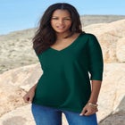 Ultimate Long Sleeve V Neck Tee image number null