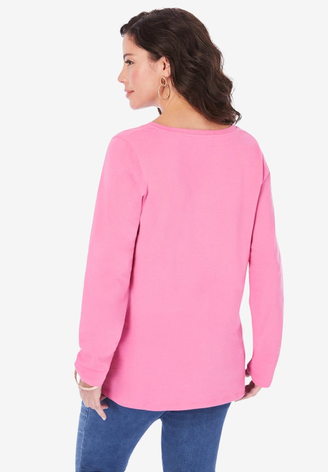 Ultimate Long Sleeve V Neck Tee image number 1