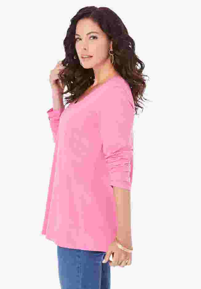 Ultimate Long Sleeve V Neck Tee image number 4
