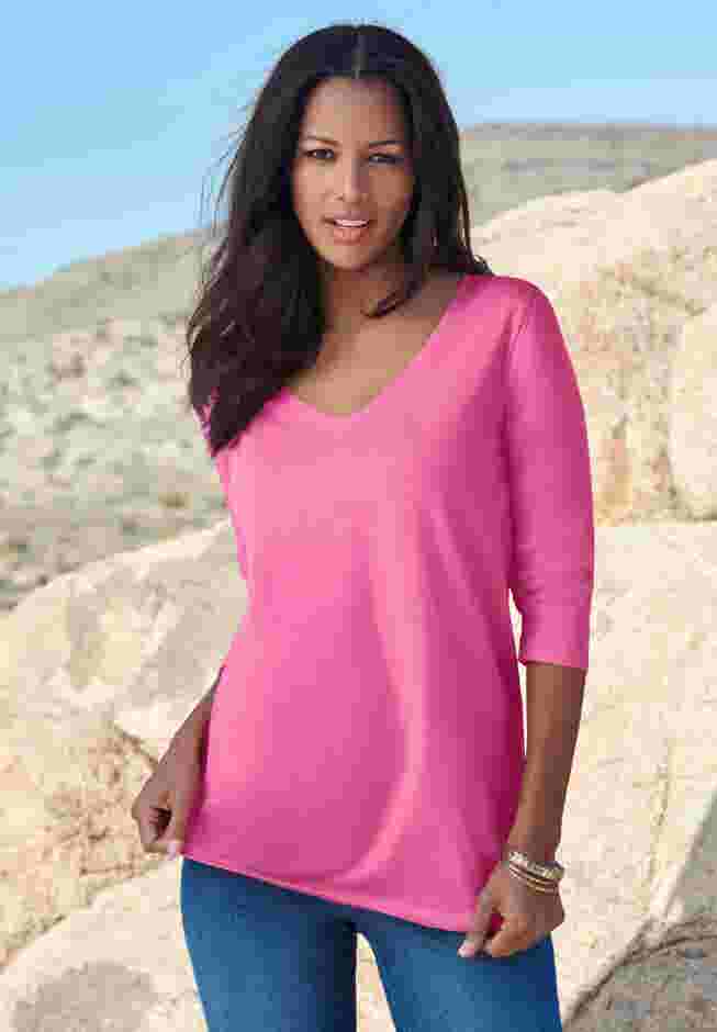 Ultimate Long Sleeve V Neck Tee image number 6