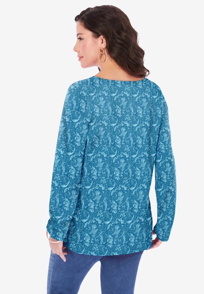 Ultimate Long Sleeve V Neck Tee image number 1