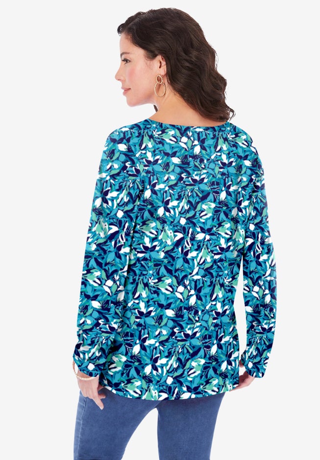 Ultimate Long Sleeve V Neck Tee image number 1