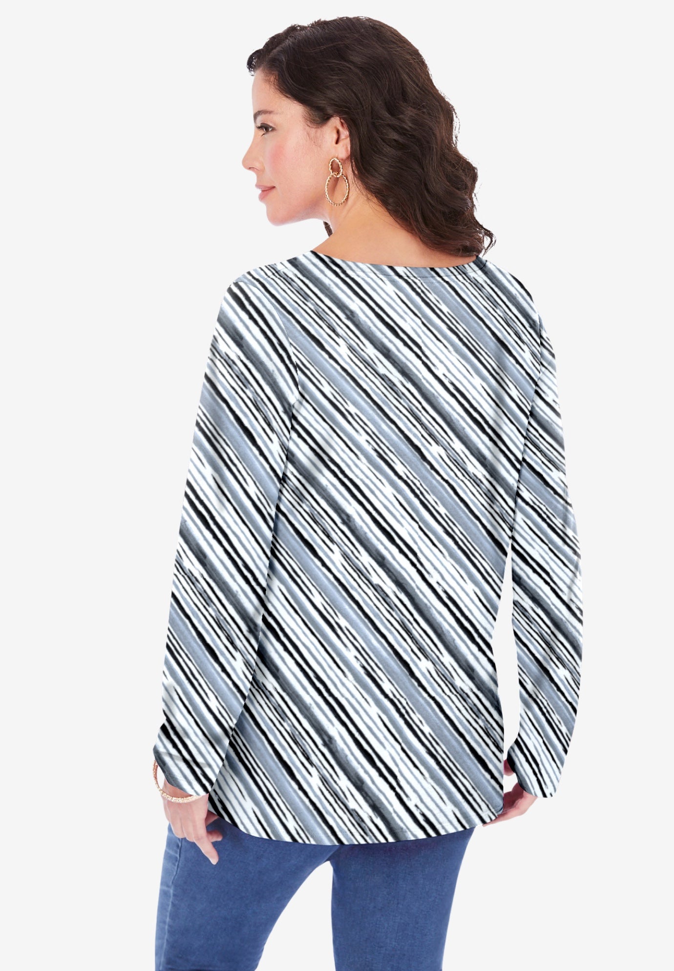 Ultimate Long Sleeve V Neck Tee image number 1