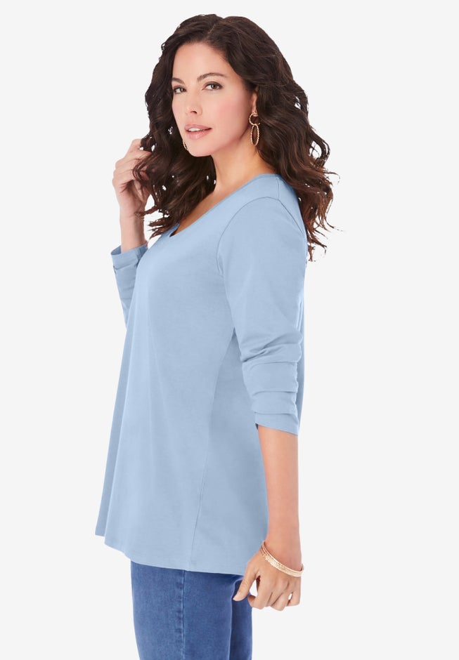 Ultimate Long Sleeve V Neck Tee image number 2