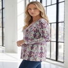 Plus Size Ultimate Long Sleeve V Neck Tee image number 2