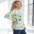 Plus Size Ultimate Long Sleeve V Neck Tee image number 2