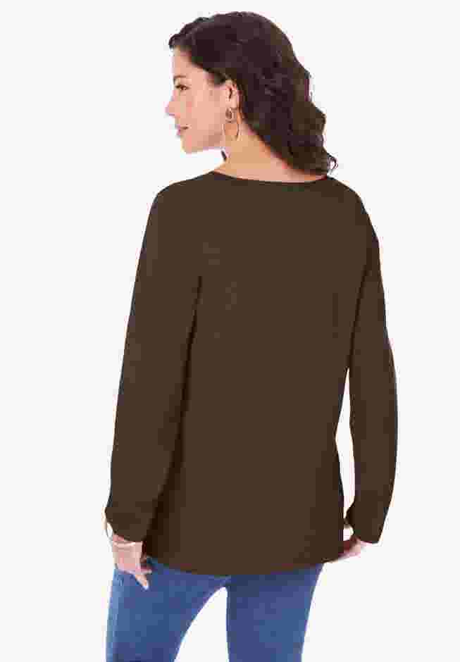 Ultimate Long Sleeve V Neck Tee image number 1