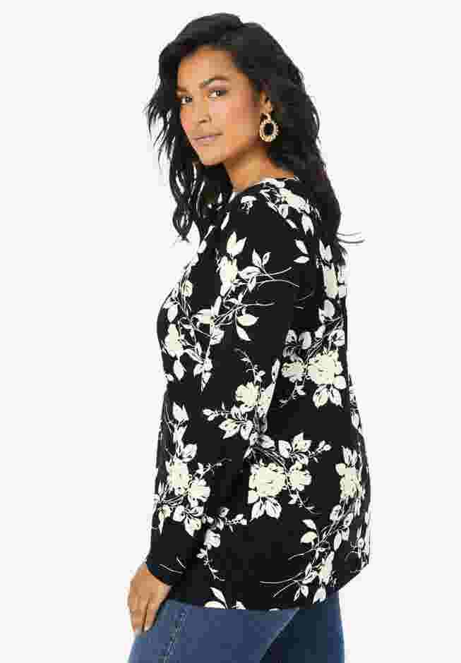 Ultimate Long Sleeve V Neck Tee image number 3