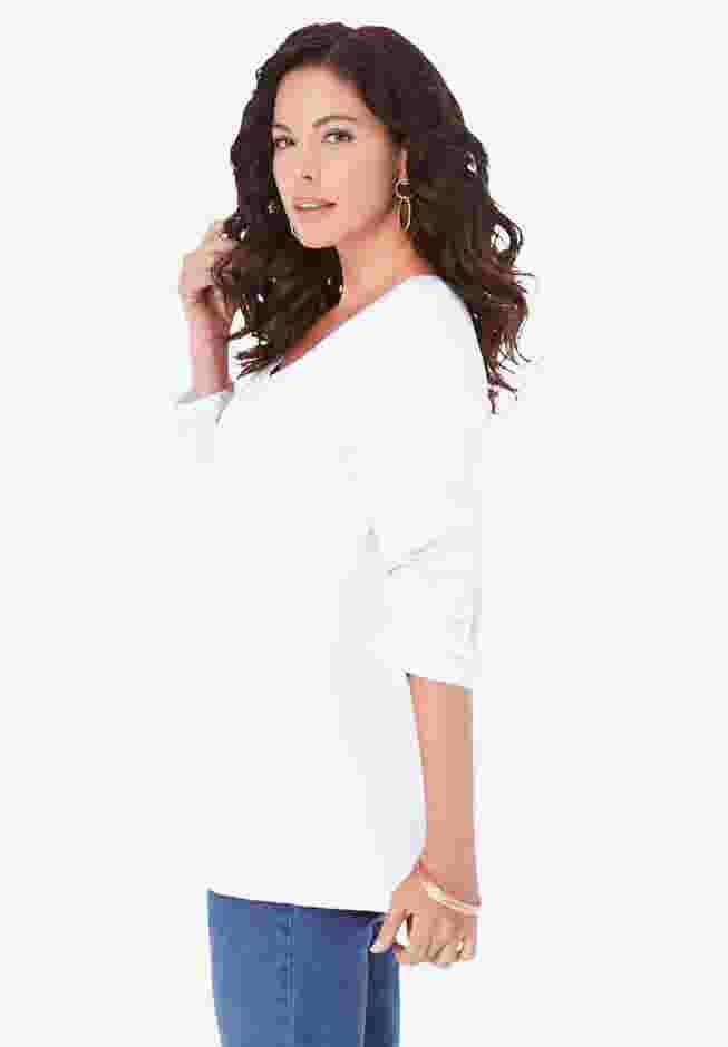 Ultimate Long Sleeve V Neck Tee image number 2