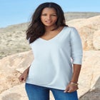 Ultimate Long Sleeve V Neck Tee image number null