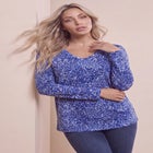 Plus Size Ultimate Long Sleeve V Neck Tee image number 0