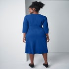 Knit Crepe Belt Dress image number null