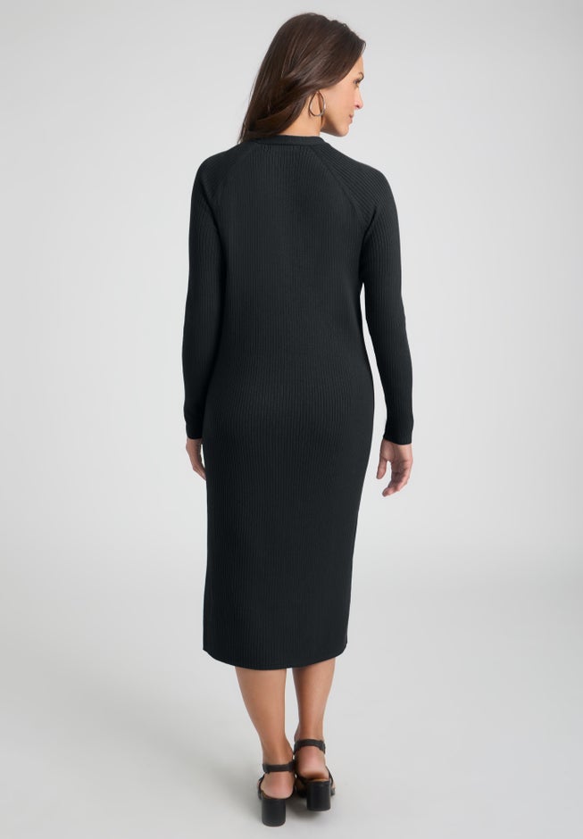 Button Front Midi Dress image number 1