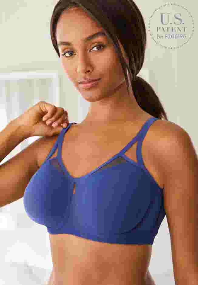 Full Coverage Mesh Side Wire Bra image number 0