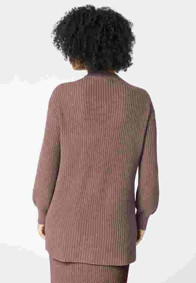 Cable Knit V Neck Sweater image number 1