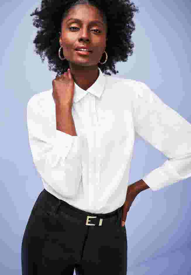 Georgette Pearl Trim Blouse image number 5
