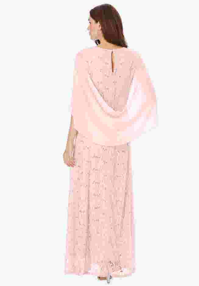 Lace Cape Gown image number 1