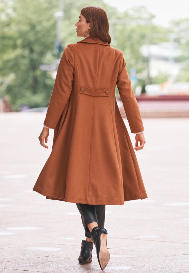 Trapeze Wool-Blend Coat image number 2
