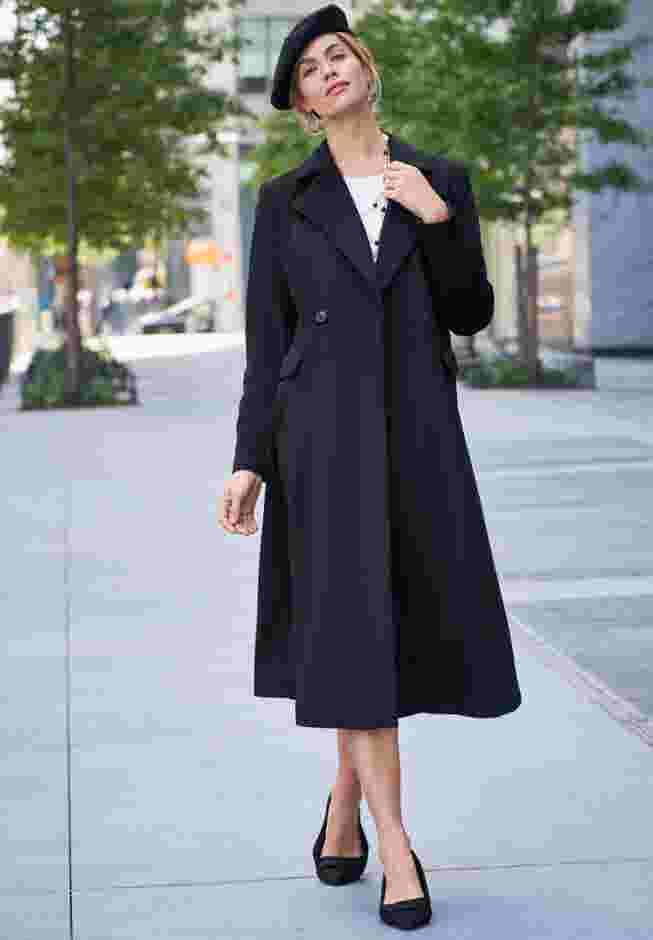 Trapeze Wool-Blend Coat image number 4