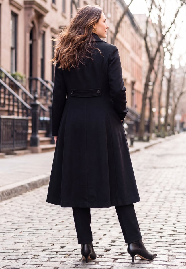 Trapeze Wool-Blend Coat image number 2