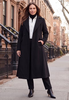 Trapeze Wool-Blend Coat