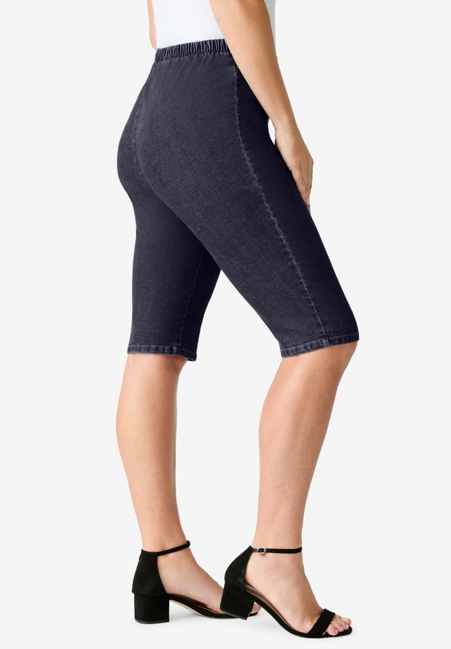 Plus Size Comfort Stretch Bermuda Jean Short image number 2