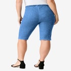 Plus Size Comfort Stretch Bermuda Jean Short image number null