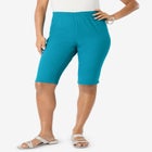 Plus Size Comfort Stretch Bermuda Jean Short image number null