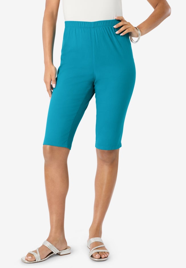 Plus Size Comfort Stretch Bermuda Jean Short image number 1