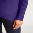 Ribbed Crossover Crewneck image number null