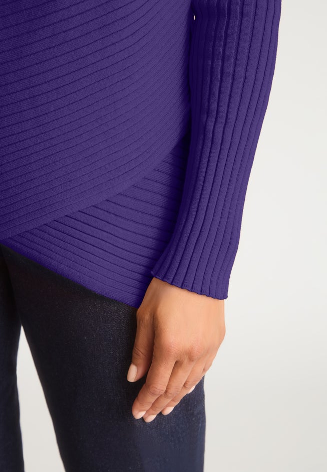 Ribbed Crossover Crewneck image number 1