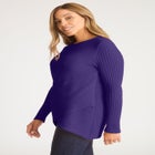Ribbed Crossover Crewneck image number null