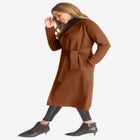 Faux Suede Coatigan image number null