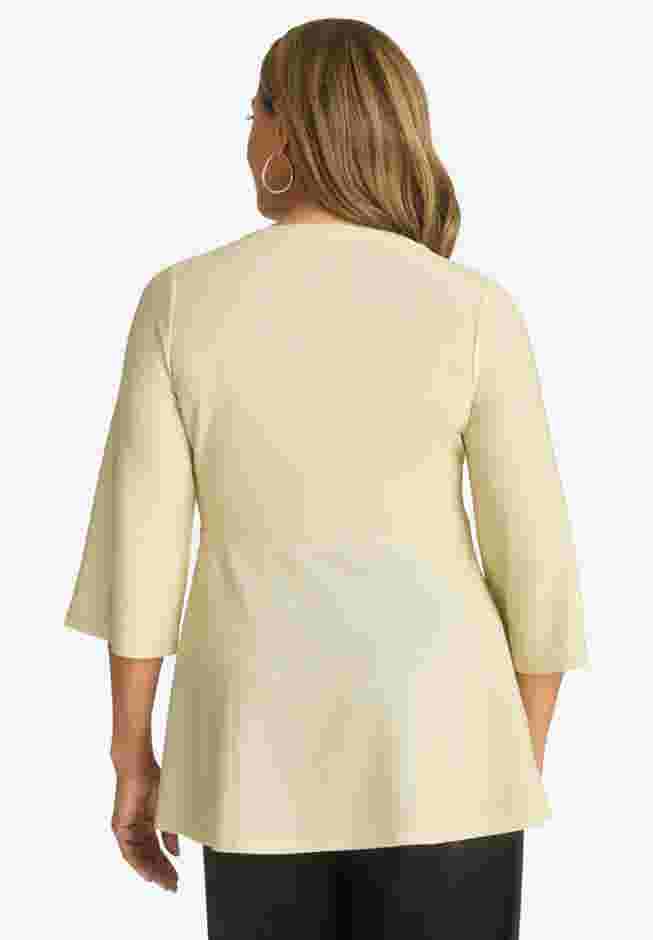 Shimmer Peplum Top image number 1
