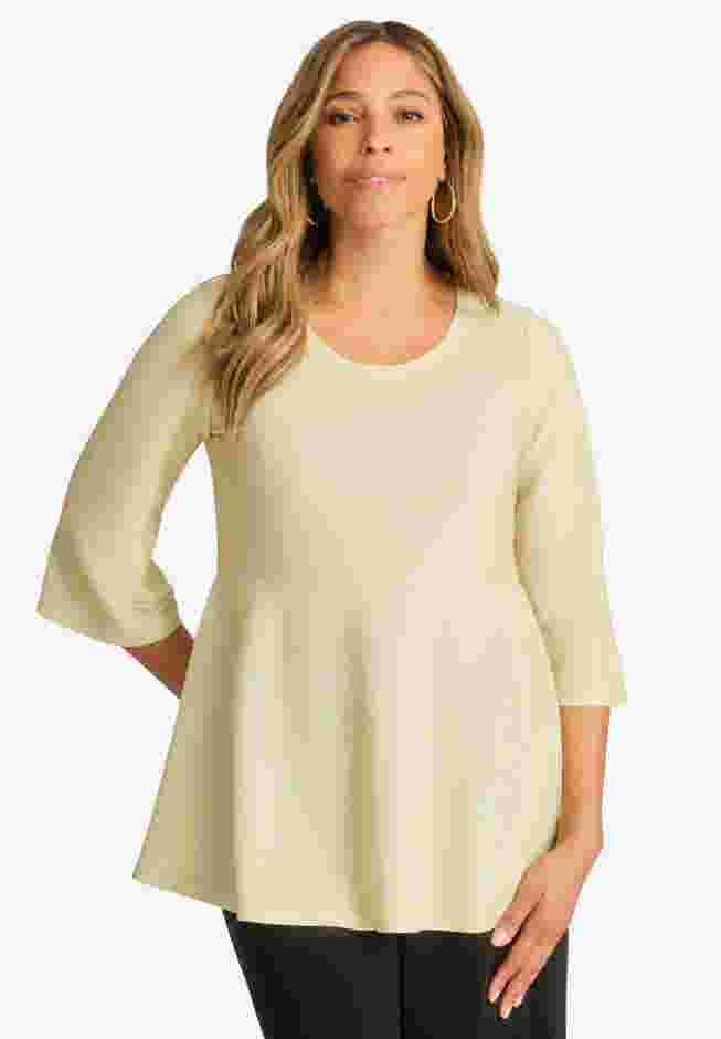 Shimmer Peplum Top image number 0