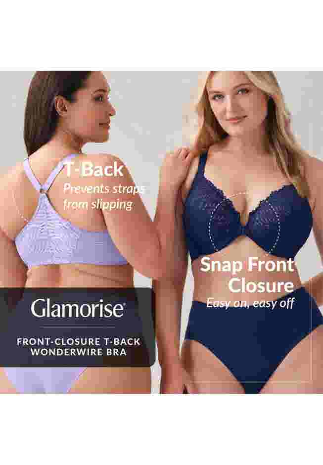 Wonderwire® Front Close T-Back Bra 1246 image number 5