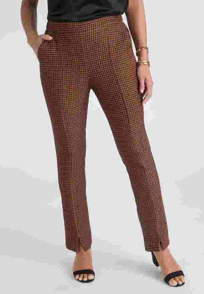Bi-Stretch Slit Front Ankle Pant image number 0