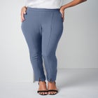 Bi-Stretch Slit Front Ankle Pant image number null